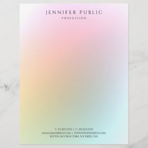 Professional Modern Colourful Simple Design Elegan Letterhead