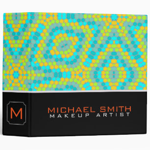 Professional Modern Colourful Stars Dot Pattern Binder