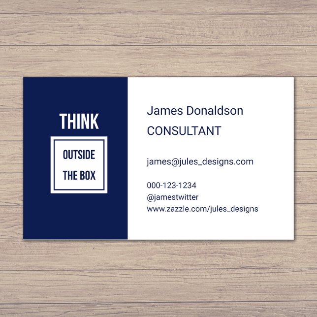 Professional modern consultant navy business card (Creator Uploaded)
