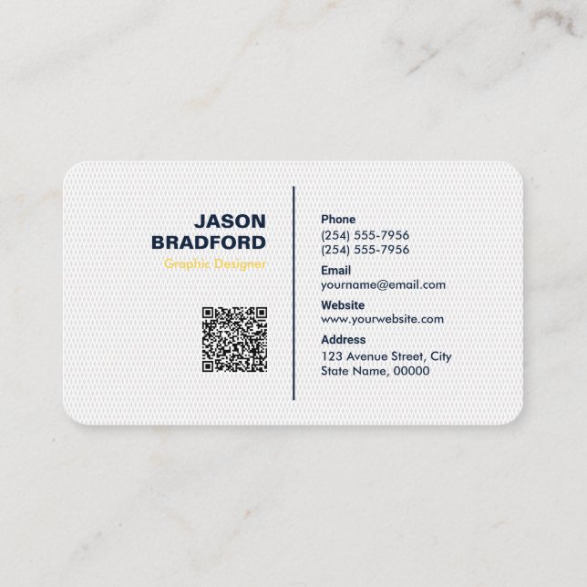 Professional Modern Custom Personalized Business C Business Card (Back)