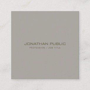 Professional Modern Design Elegant Template Square Business Card