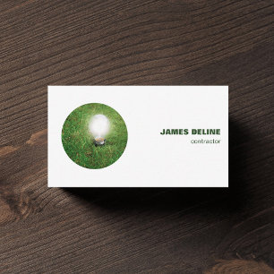 Professional Modern Electrical Service Business Card