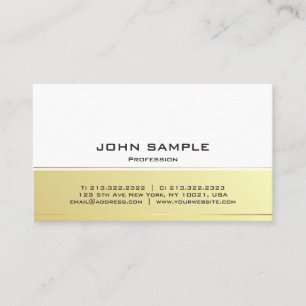 Professional Modern Elegant Black and Gold Matte Business Card