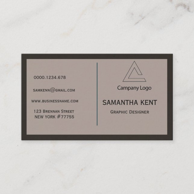 Professional Modern Elegant Business Card (Front)