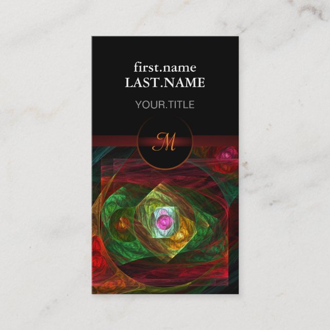 Professional Modern Elegant Cool Dynamic Business Card (Front)