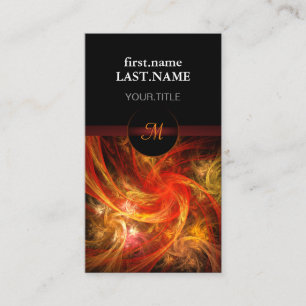 Professional Modern Elegant Cool Firestorm Nova Business Card