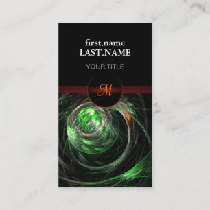 Professional Modern Elegant Cool World Green Business Card