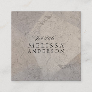 Professional Modern Elegant Marble Square Business Card
