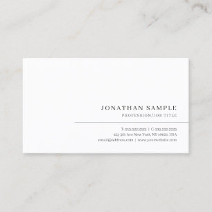 Professional Modern Elegant Minimalist Simple Business Card