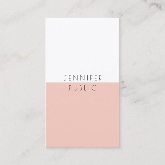 Professional Modern Elegant Minimalist Template Business Card (Front)