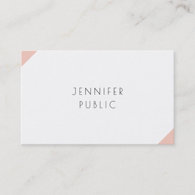 Professional Modern Elegant Minimalist Template Business Card (Front)