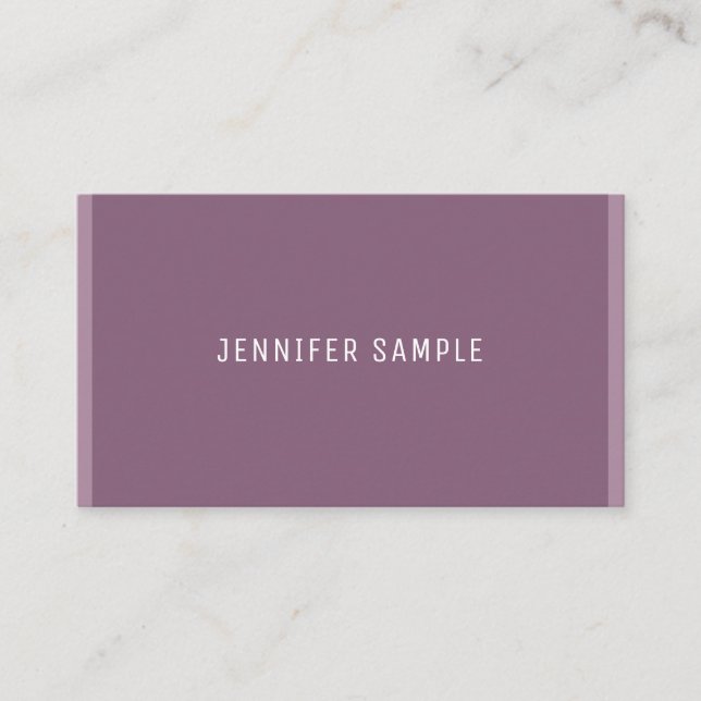 Professional Modern Elegant Minimalist Template Business Card (Front)