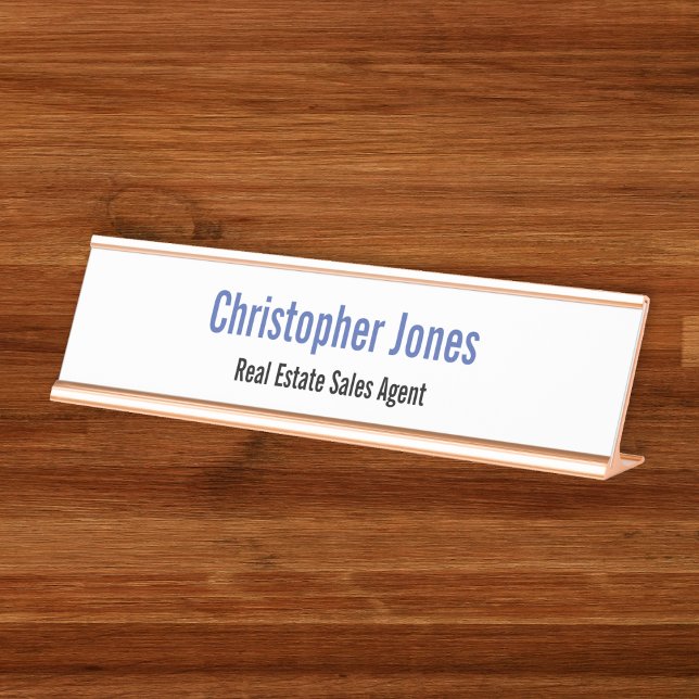 Professional Modern Elegant Simple Business Office Desk Name Plate (Professional Modern Elegant Simple Business Office Desk Name Plate)