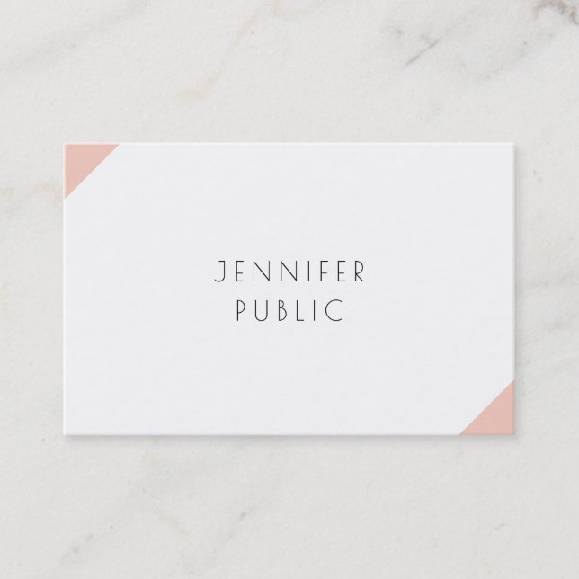 Professional Modern Elegant Simple Template Business Card (Front)