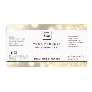 Professional modern elegant  sparkle product label