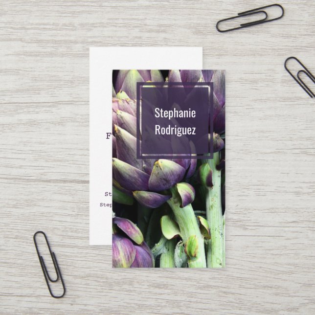 Professional Modern Food  Business Card (Front/Back In Situ)
