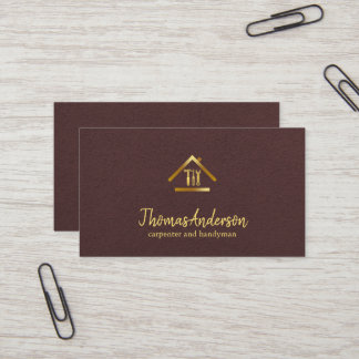 Professional Modern Home Repair Handyman Business Card