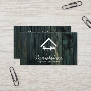 Professional Modern Home Repair Handyman Business Card