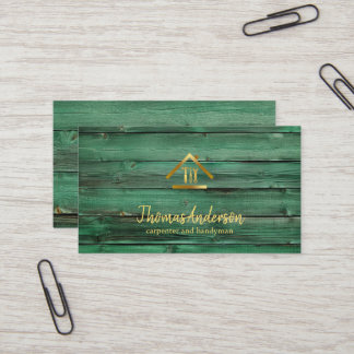 Professional Modern Home Repair Handyman Business Card