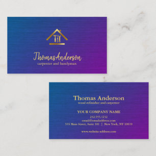 Professional Modern Home Repair Handyman Business Card