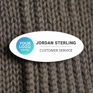 Professional Modern Logo Company Corporate  Name Tag