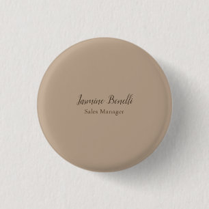 Professional Modern Minimalist 1 Inch Round Button