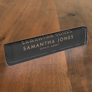 Professional Modern Minimalist Classic Nameplate