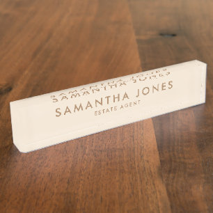 Professional Modern Minimalist Classic Nameplate