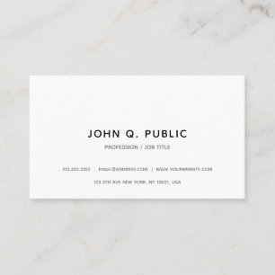 Professional Modern Minimalist Elegant Simple Business Card