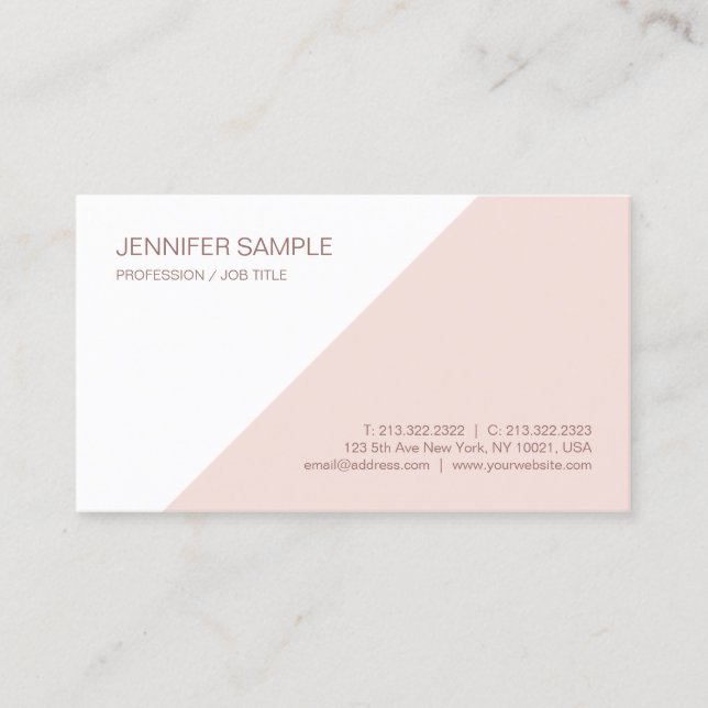 Professional Modern Minimalist Elegant Template Business Card (Front)
