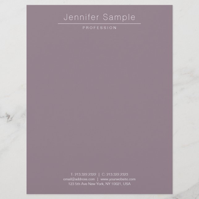 Professional Modern Minimalist Elegant Template Letterhead (Front)