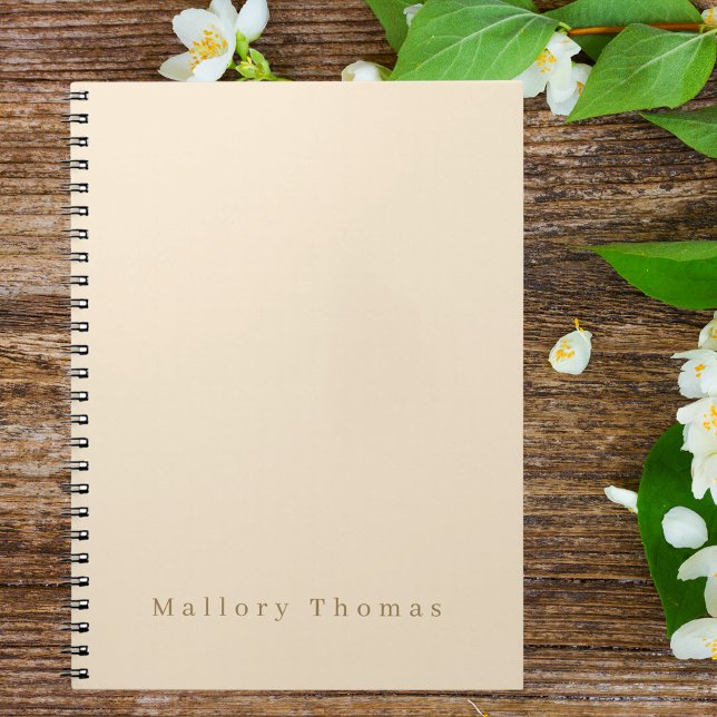 Professional Modern Minimalist Monogrammed Notebook (Creator Uploaded)