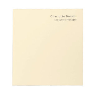 Professional Modern Minimalist  Notepad