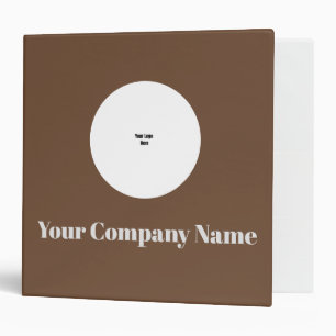 Professional Modern Minimalist Office Coffee Brown Binder