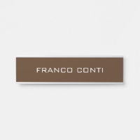 Professional Modern Minimalist Plain Brown