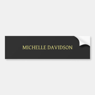 Professional Modern Minimalist Plain Grey Bumper Sticker