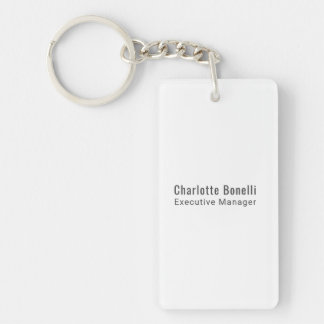 Professional Modern Minimalist Plain  Keychain