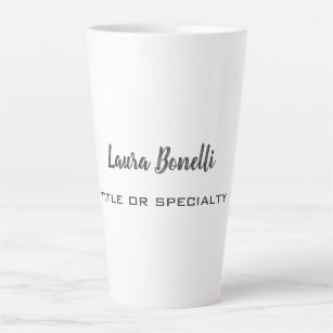 Professional Modern Minimalist Plain Latte Mug