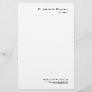 Professional Modern Minimalist Plain Stationery