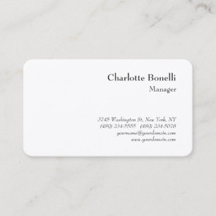 Professional Modern Minimalist Premium Silk Business Card