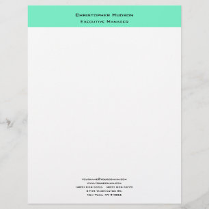 Professional Modern Minimalist Simple Plain Letterhead