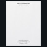 Professional Modern Minimalist Simple Plain Linen Letterhead<br><div class="desc">Check out our modern minimalist templates to help you design your perfect professional product.</div>