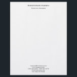 Professional Modern Minimalist Simple Plain Linen Letterhead<br><div class="desc">Check out our modern minimalist templates to help you design your perfect professional product.</div>