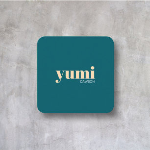 Professional Modern Minimalist Simple Pop  Square Business Card