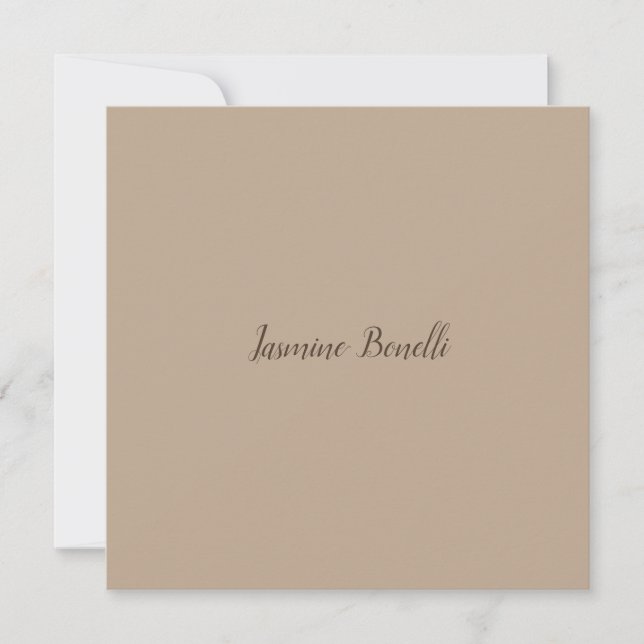 Professional Modern Minimalist Your Name (Front)