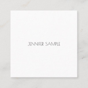 Professional Modern Minimalistic Design Template Square Business Card