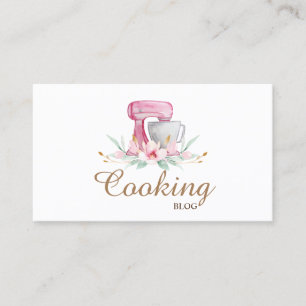 Professional,Modern,Mixer Flower,Cooking Business Card