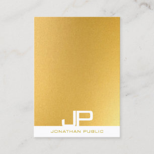 Professional Modern Monogram Elegant Gold Template Business Card