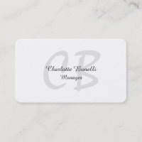 Professional Modern Monogram Minimalist Creative