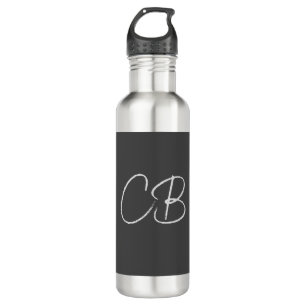 Professional Modern Monogram Minimalist Initials 710 Ml Water Bottle